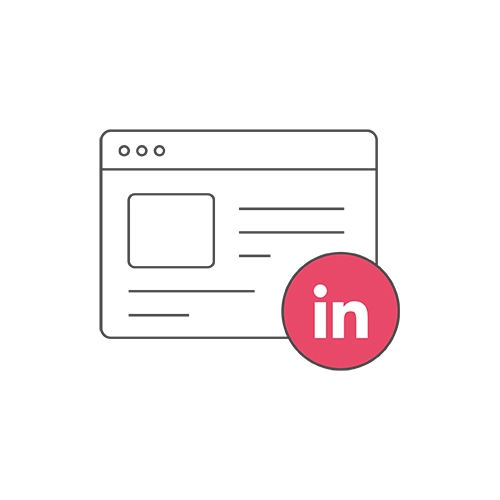 nrv picto réseaux sociaux et influence création page linkedin